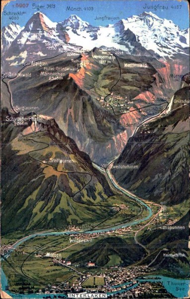 Berner Alpen Vorderseite