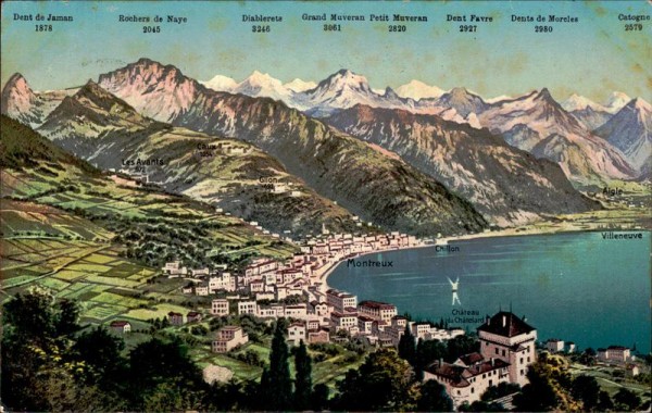Montreux et les Alpes Vorderseite
