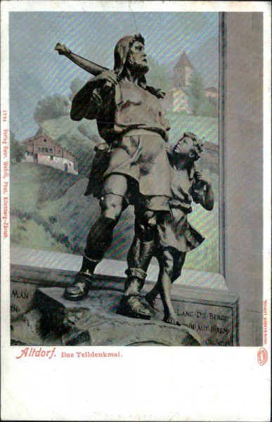 Das Telldenkmal (Altdorf) Vorderseite
