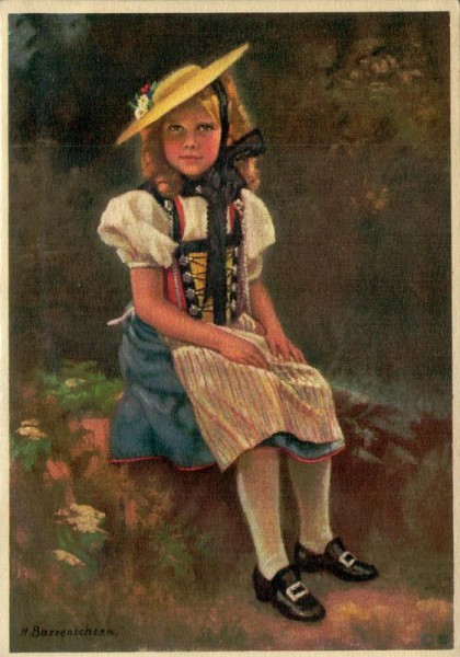 H.Barrenscheen, Costumes Suisses:Bern(Freudenberger) Vorderseite