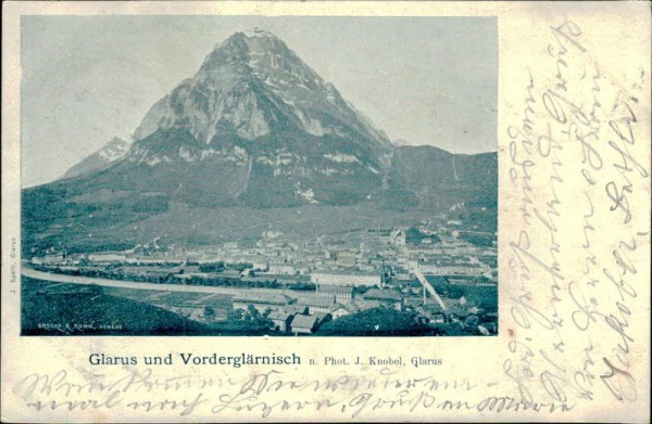 Glarus mit Vorderglärnisch (2327 m) Vorderseite