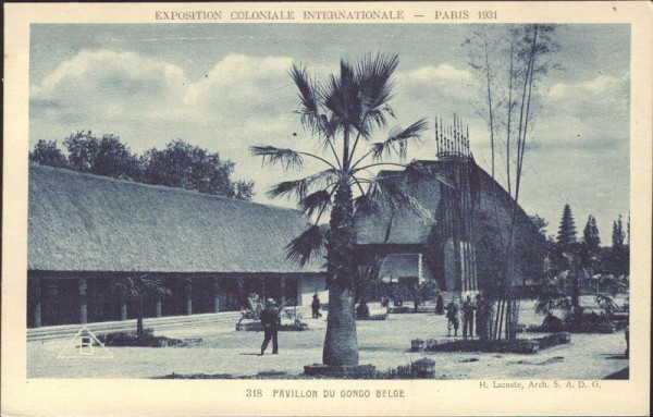 Exposition Coloniale Internationale, Paris, 1931, Pavillon du Congo Belge