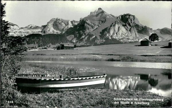 Schwendisee, Säntis, Schafberg Vorderseite