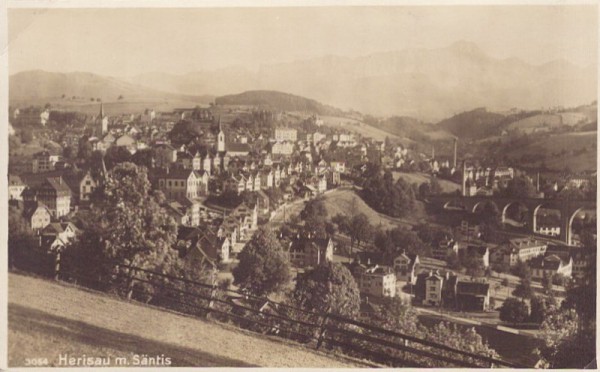 Herisau mit Säntis