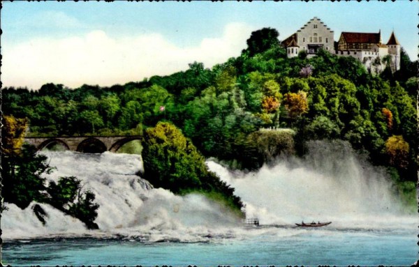Rheinfall mit Schloss Laufen Vorderseite