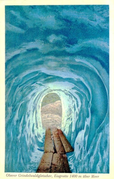 Oberer Grindelwaldgletscher, Eisgrotte Vorderseite