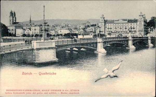Zürich - Quaibrücke Vorderseite