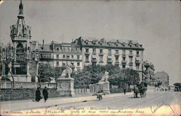 Genève - Monument Brunswick Vorderseite