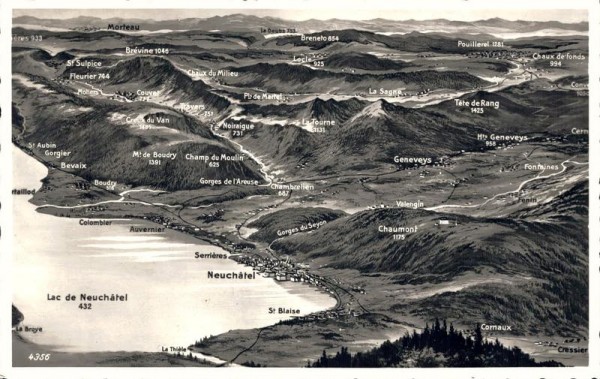 Lac de Neuchâtel. Panorama Vorderseite