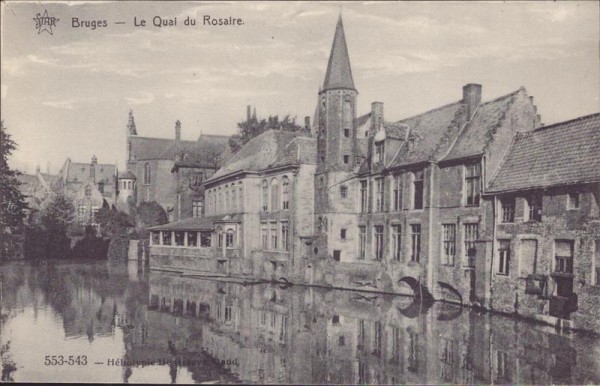 Brügge, Bruges, Le Quai du Rosaire Vorderseite