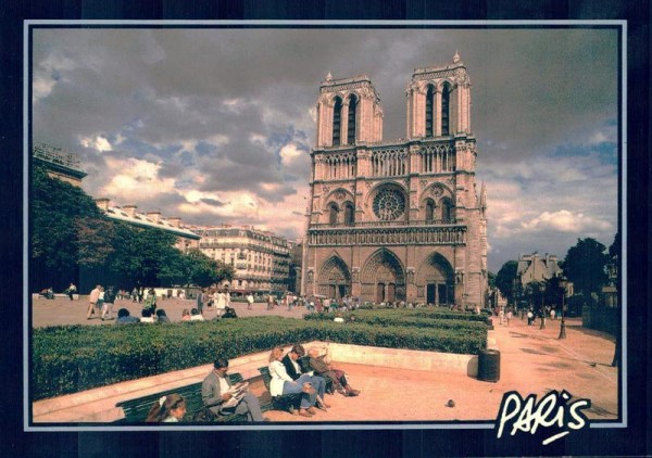 Paris. Notre-Dame Vorderseite