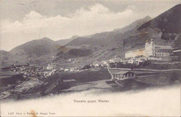 Disentis gegen Westen. 1907