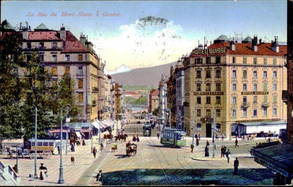La Rue du Mont-Blanc à Genève Vorderseite