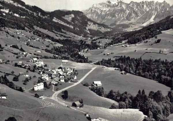 Ennetbühl mit Säntis SG - Flugaufnahme Vorderseite