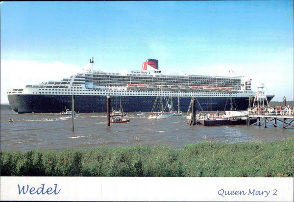 Queen Mary 2, Wedel Vorderseite