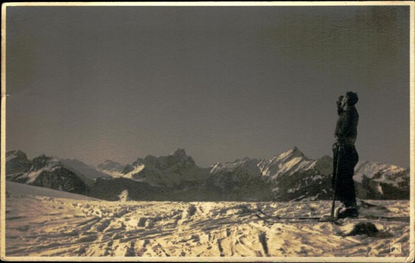 Auf dem Risipass - Blick gegen Süden Vorderseite