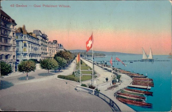 Genève - Quai Président Wilson Vorderseite