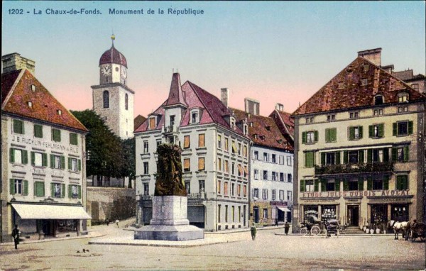 Le Chaux-de-Fonds. Monument de la République Vorderseite