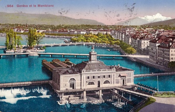 Genève et le Montblanc