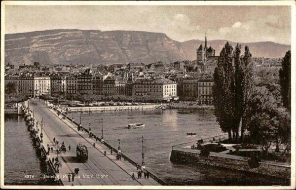 Genève - Pont du Mont Blanc Vorderseite