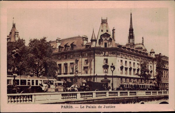 Paris - Le Palais de Justice Vorderseite