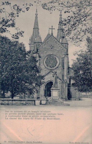 Collégiale Neuchâtel, Kollegiatkirche Vorderseite