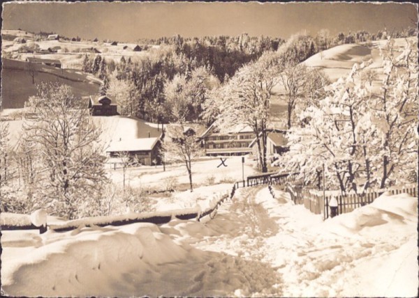 Eingang ins Skigebiet, Ebnat-Kappel. 1943