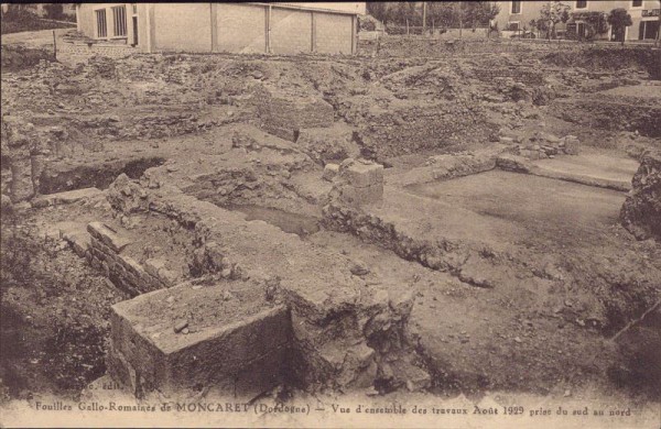 Moncaret, Fouilles Gallo-Romaines