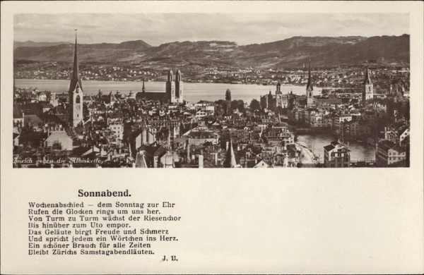 Zürich, Sonnabend Vorderseite