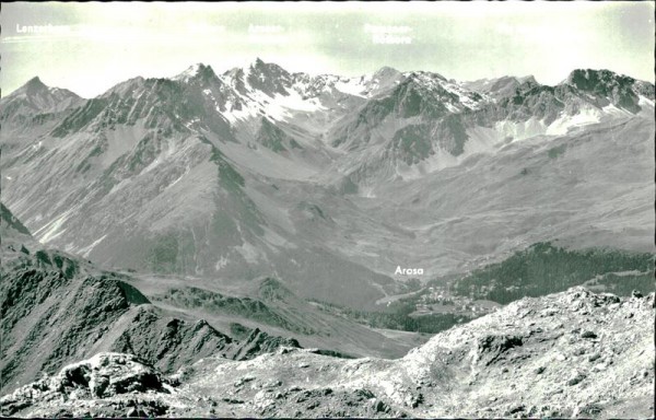 Blick auf Arosa - Weissfluh (2846 m) Vorderseite