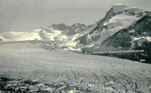 Rhonegletscher mit Galengletscher Vorderseite