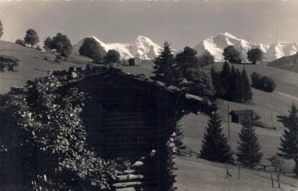 Bei Beatenberg. Eiger - Mönch - Jungfrau Vorderseite