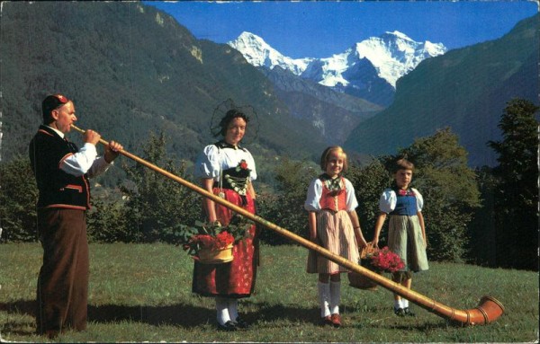 Alphornbläser (Interlaken) Vorderseite