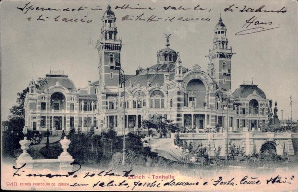 Zürich - Tonhalle Vorderseite