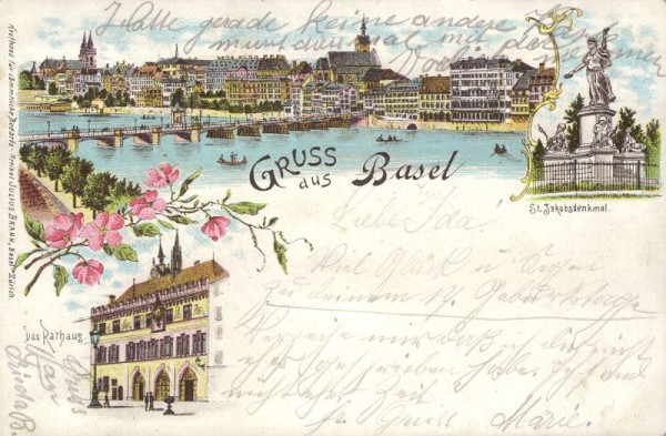 Gruss aus Basel. 1902 - Litho