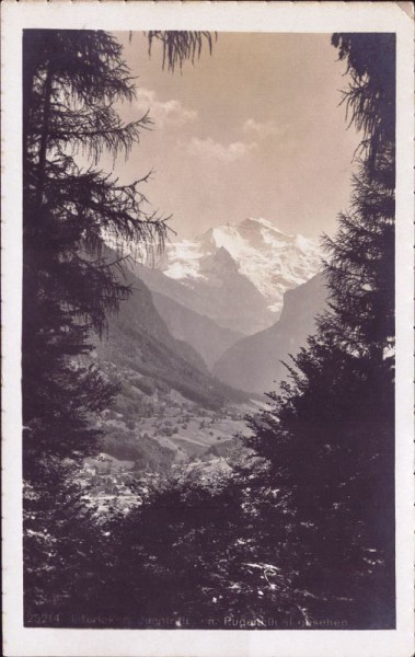 Interlaken - Jungfrau vom Rugenhügel aus gesehen