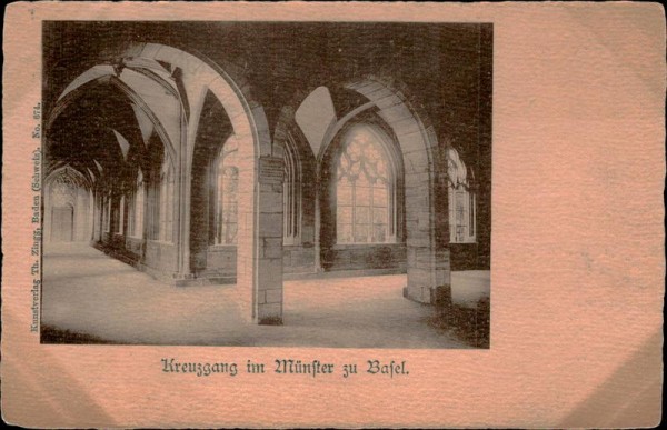 Kreuzgang im Münster zu Basel Vorderseite