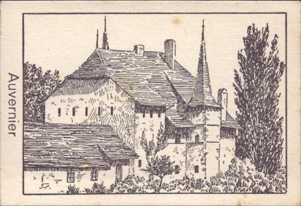 Auvernier, Teigwarenfabrik Brunnadern, Sammelbildchen Vorderseite