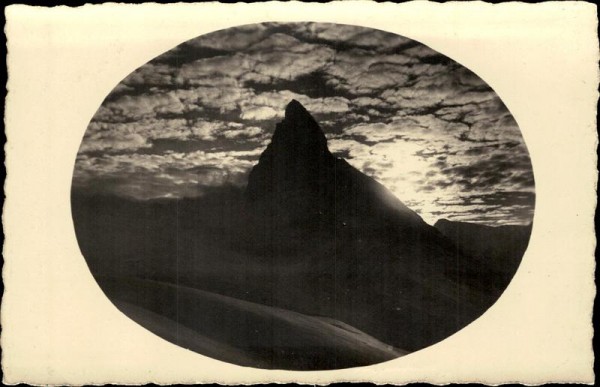 Sonnenuntergang am Matterhorn (4478 m) Vorderseite