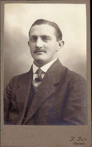 Foto vom Photographischem Atelier F. Fels Herisau Vorderseite