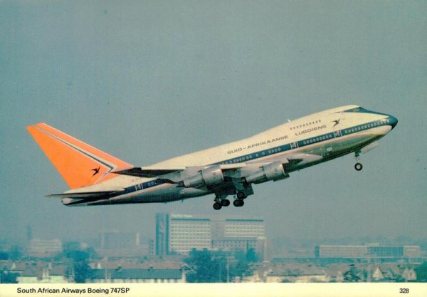 South African Airways Boeing 747SP Vorderseite
