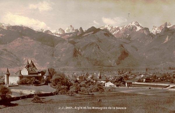 Aigle et les Montagnes de la Savoie Vorderseite