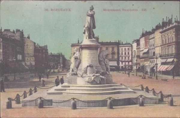 Bordeaux, Monument Gambetta Vorderseite