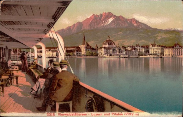 Vierwaldstättersee - Luzern und Pilatus Vorderseite