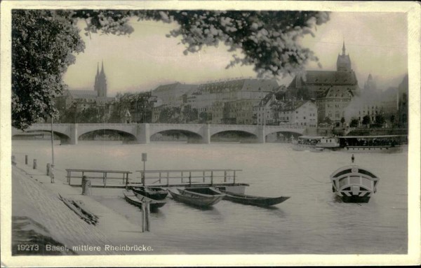 Basel/mittlere Rheinbrücke. Vorderseite