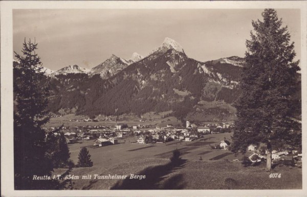 Reutte mit Tannheimer Berge