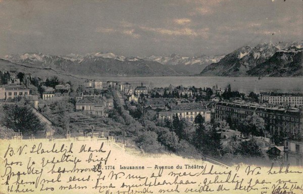 Lausanne  - Avenue du Théâtre Vorderseite