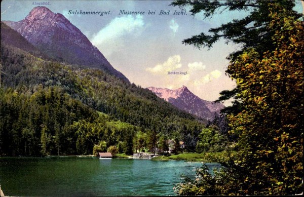 Salzkammergut. Nussensee bei Bad Vorderseite