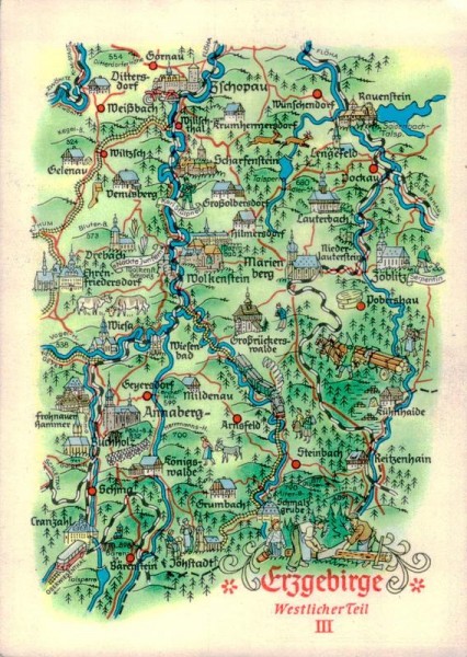 Erzgebirge, Westlicher Teil III Vorderseite