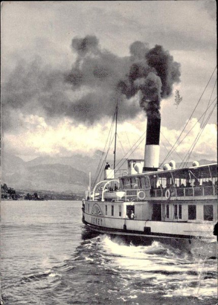 Dampfschiff Vevey Vorderseite